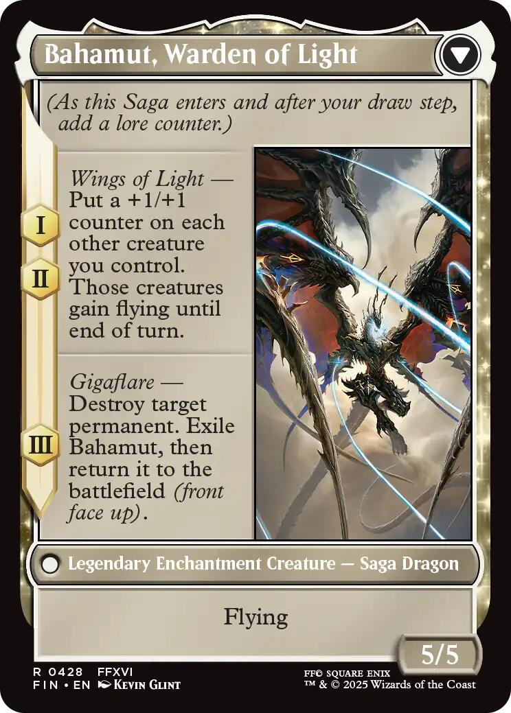 Dion, Bahamut's Dominant // Bahamut, Warden of Light (Extended Art) [FINAL FANTASY] | Exor Games Truro