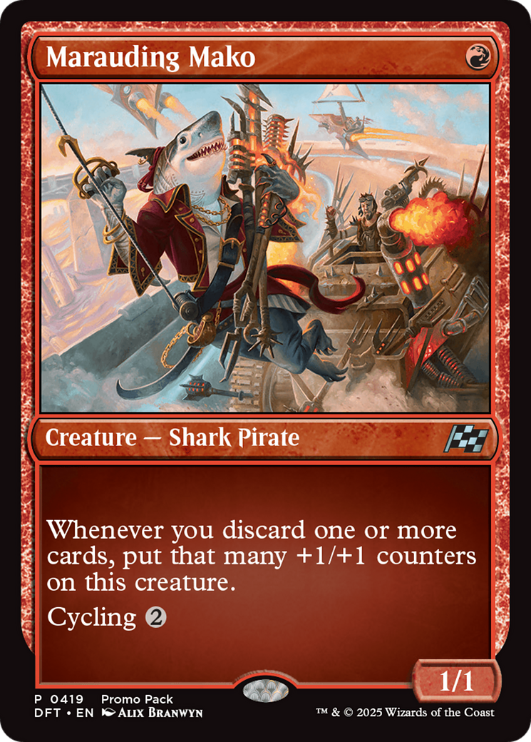 Marauding Mako (Promo Pack) [Aetherdrift Promos] | Exor Games Truro