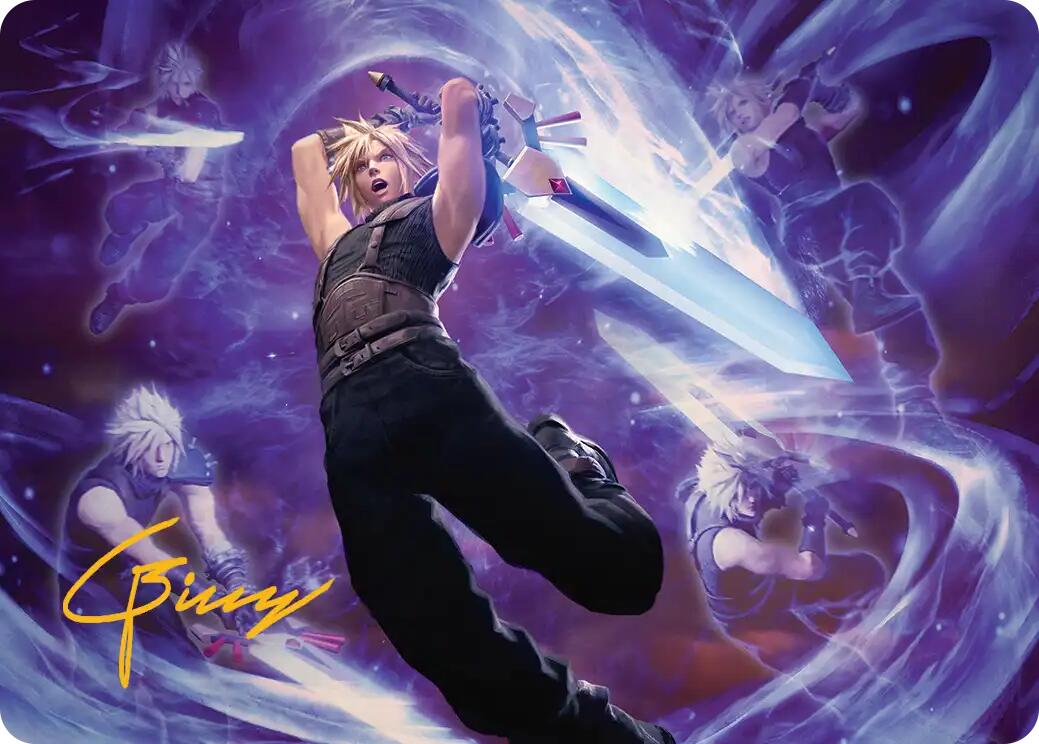 Cloud's Limit Break Art Card (Gold-Stamped Signature) [FINAL FANTASY Art Series] | Exor Games Truro