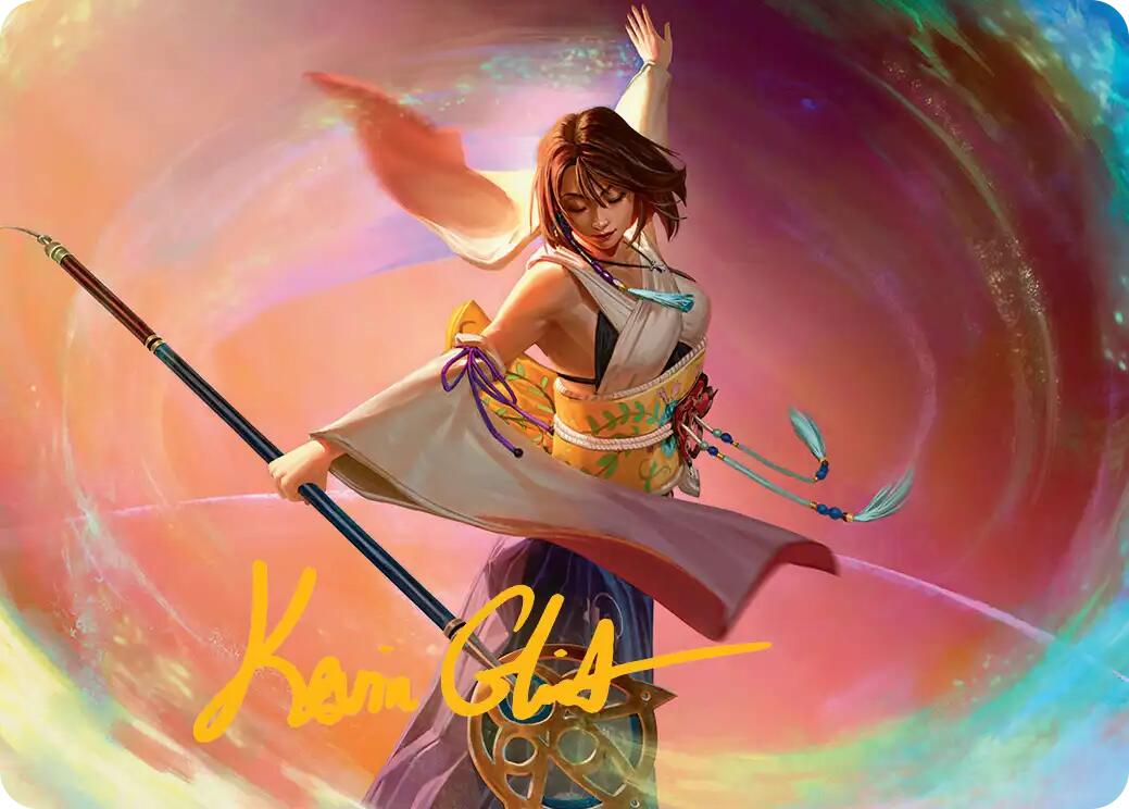 Yuna, Grand Summoner Art Card (Gold-Stamped Signature) [FINAL FANTASY Art Series] | Exor Games Truro
