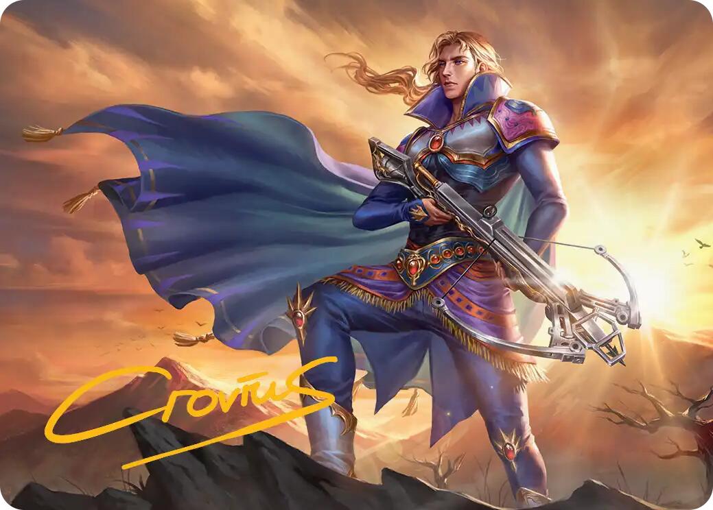 Edgar, Master Machinist Art Card (Gold-Stamped Signature) [FINAL FANTASY Art Series] | Exor Games Truro