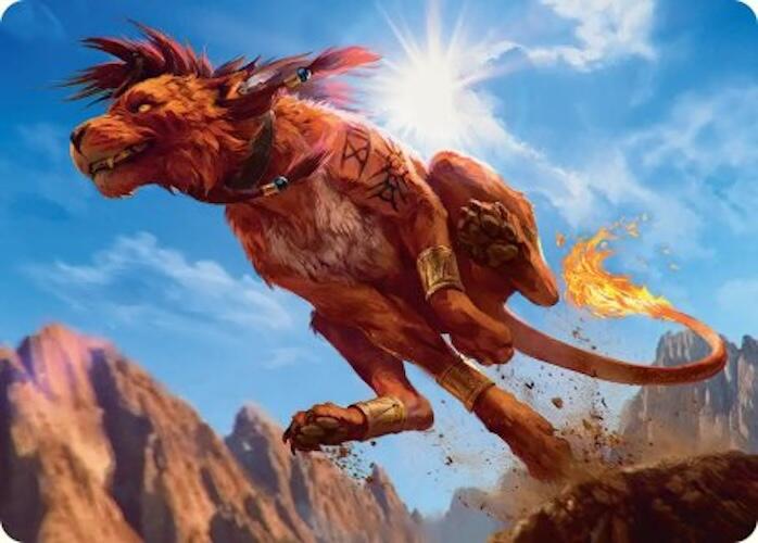 Red XIII, Proud Warrior Art Card [FINAL FANTASY Art Series] | Exor Games Truro