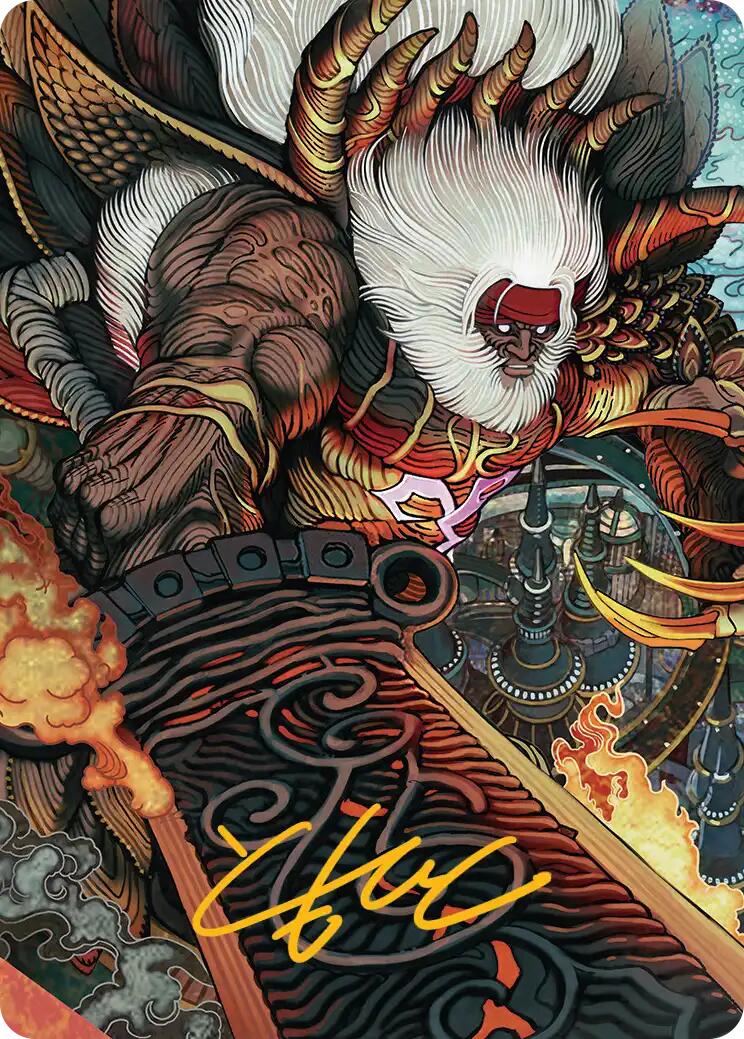 Braska's Final Aeon Art Card (Gold-Stamped Signature) [FINAL FANTASY Art Series] | Exor Games Truro