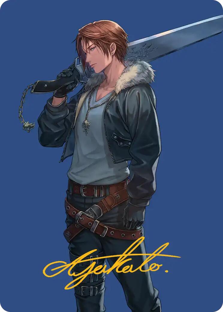 Squall, SeeD Mercenary Art Card (Gold-Stamped Signature) [FINAL FANTASY Art Series] | Exor Games Truro