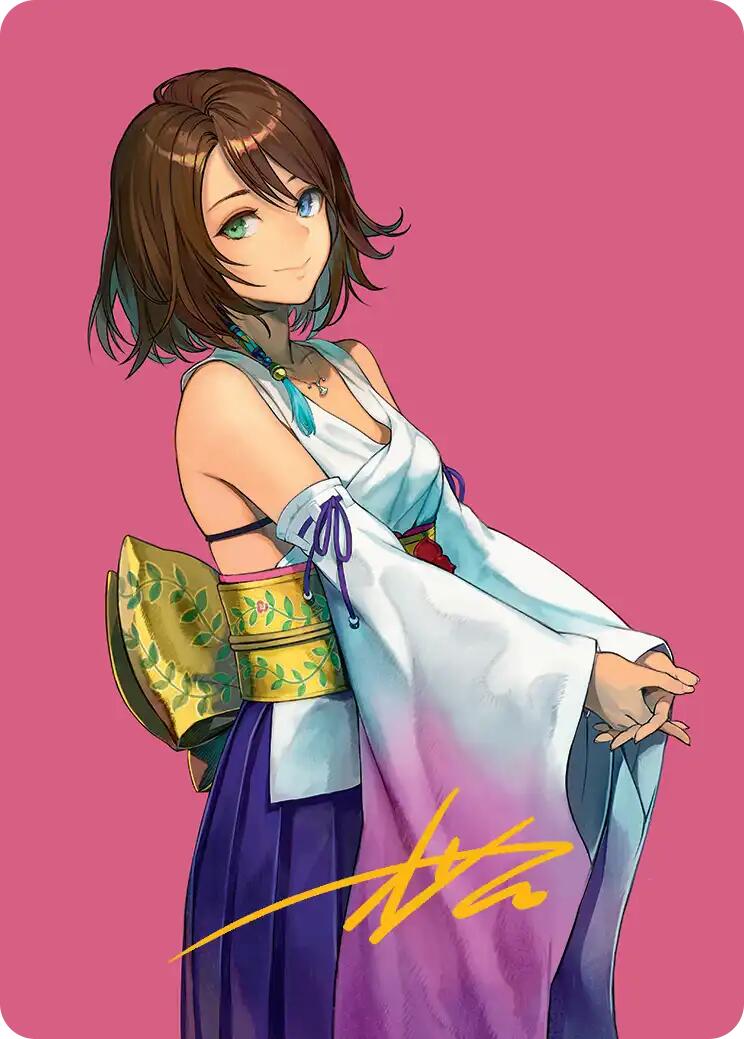 Yuna, Hope of Spira Art Card (Gold-Stamped Signature) [FINAL FANTASY Art Series] | Exor Games Truro
