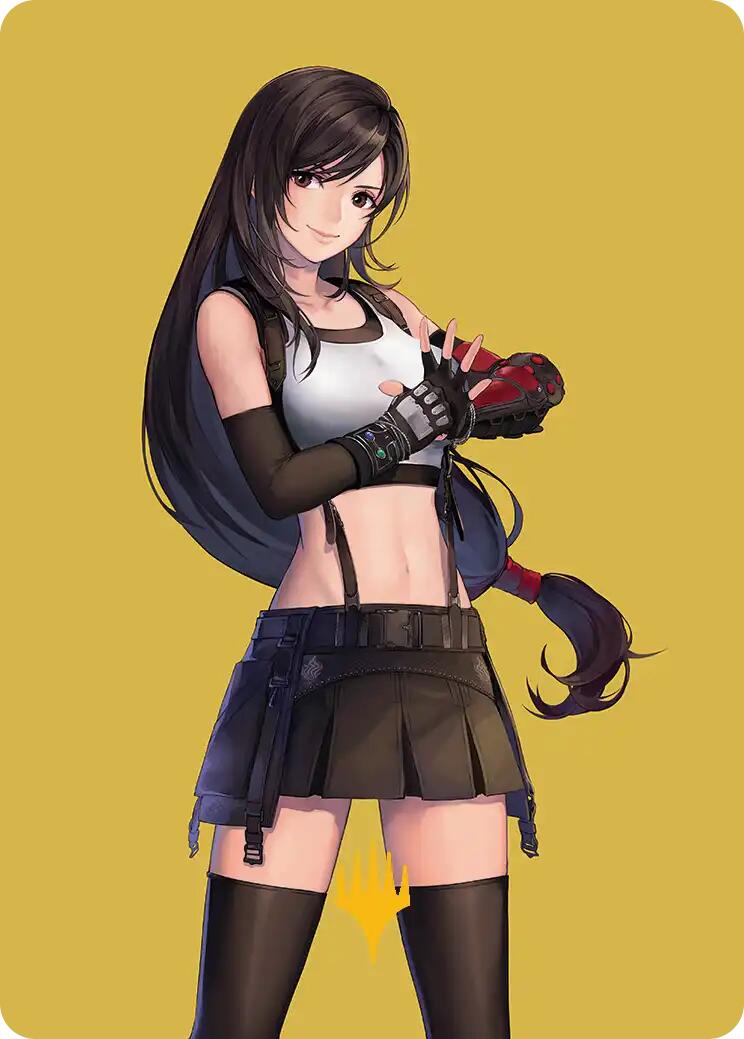 Tifa, Martial Artist Art Card (Gold-Stamped Planeswalker Symbol) [FINAL FANTASY Art Series] | Exor Games Truro