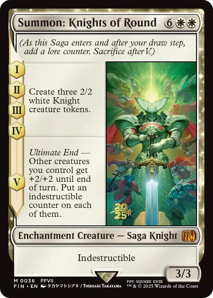 Summon: Knights of Round [FINAL FANTASY Prerelease Promo] | Exor Games Truro