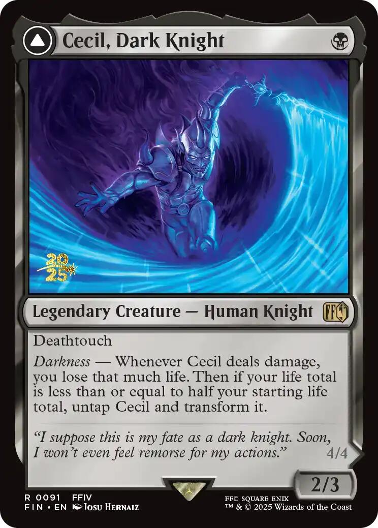 Cecil, Dark Knight [FINAL FANTASY Prerelease Promo] | Exor Games Truro