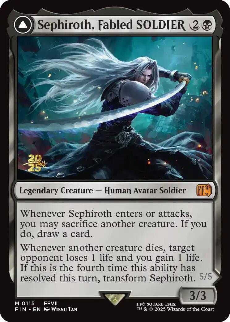 Sephiroth, Fabled SOLDIER [FINAL FANTASY Prerelease Promo] | Exor Games Truro