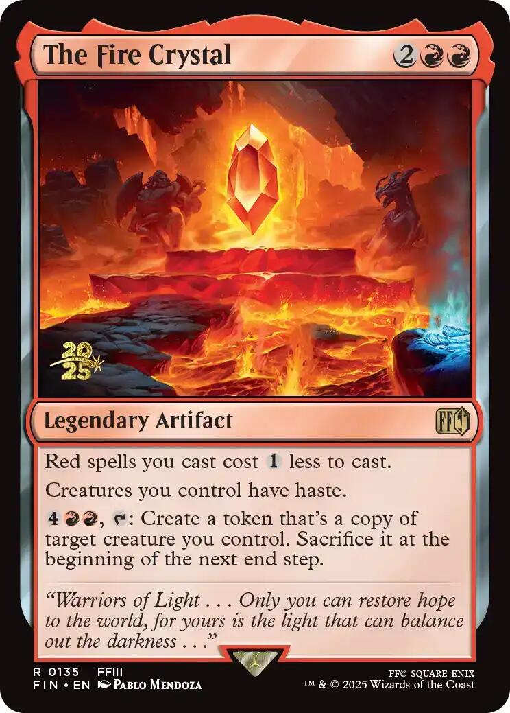 The Fire Crystal [FINAL FANTASY Prerelease Promo] | Exor Games Truro