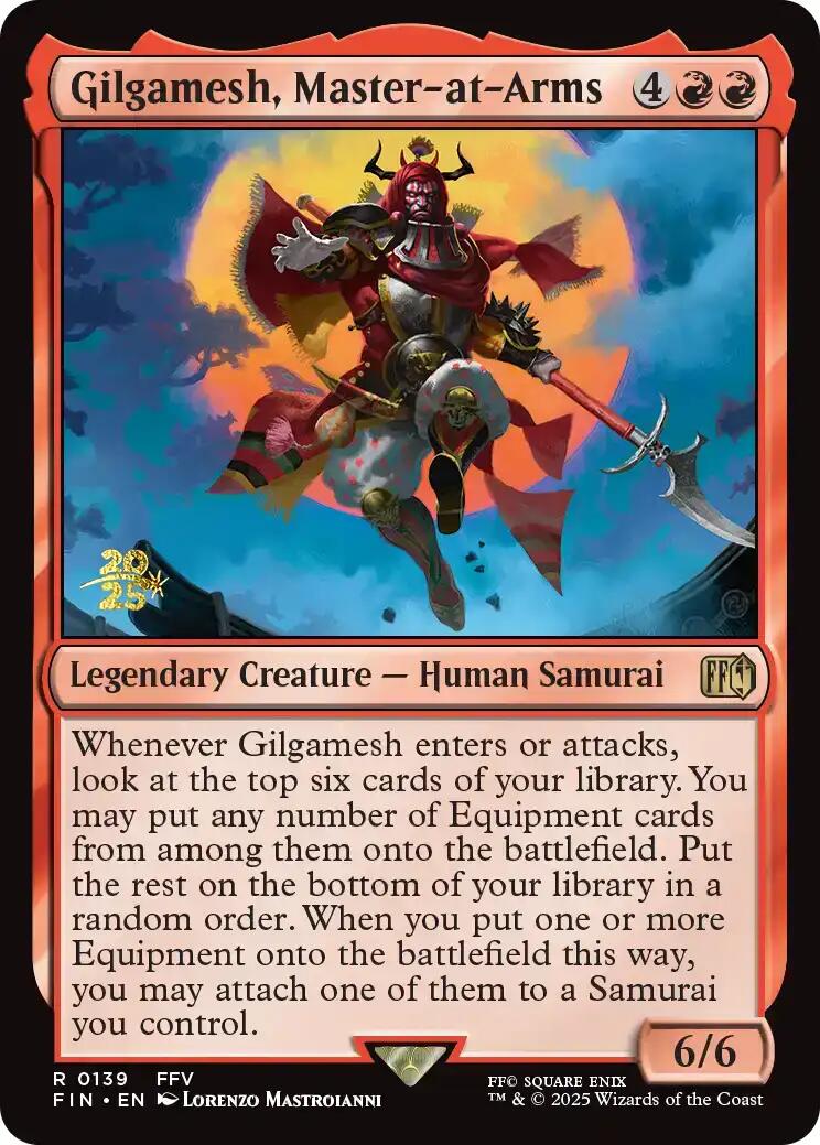 Gilgamesh, Master-at-Arms [FINAL FANTASY Prerelease Promo] | Exor Games Truro