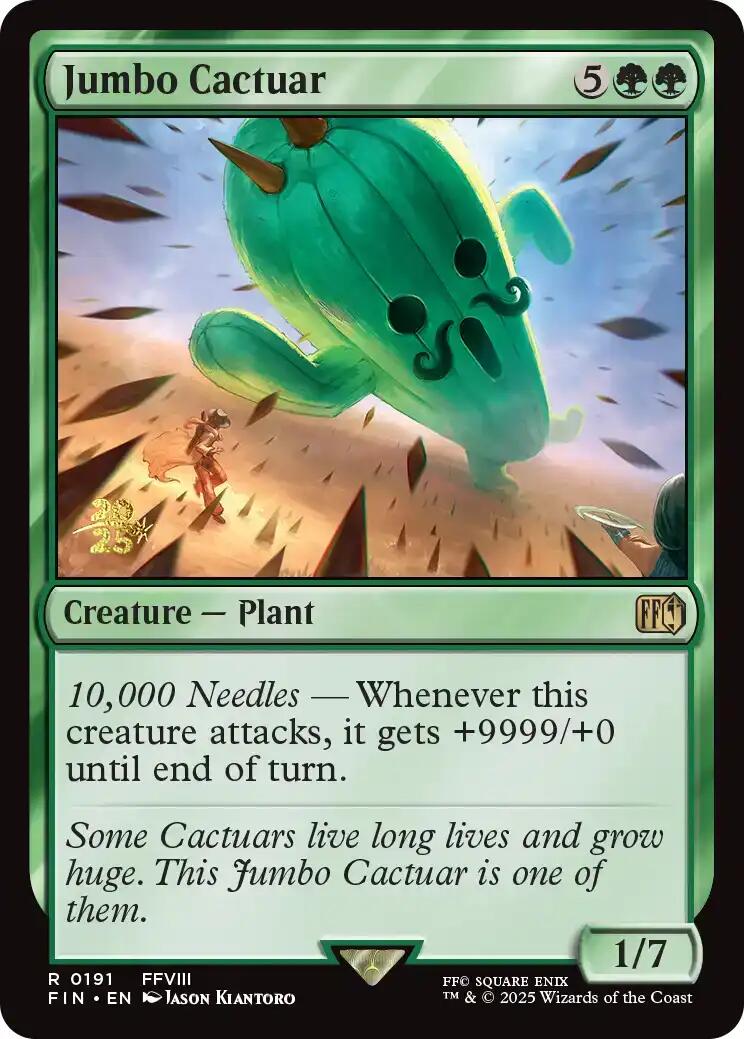 Jumbo Cactuar [FINAL FANTASY Prerelease Promo] | Exor Games Truro