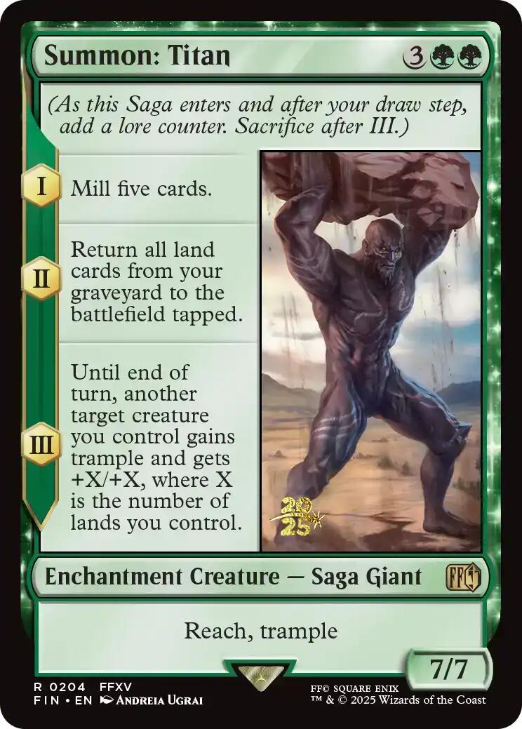 Summon: Titan [FINAL FANTASY Prerelease Promo] | Exor Games Truro