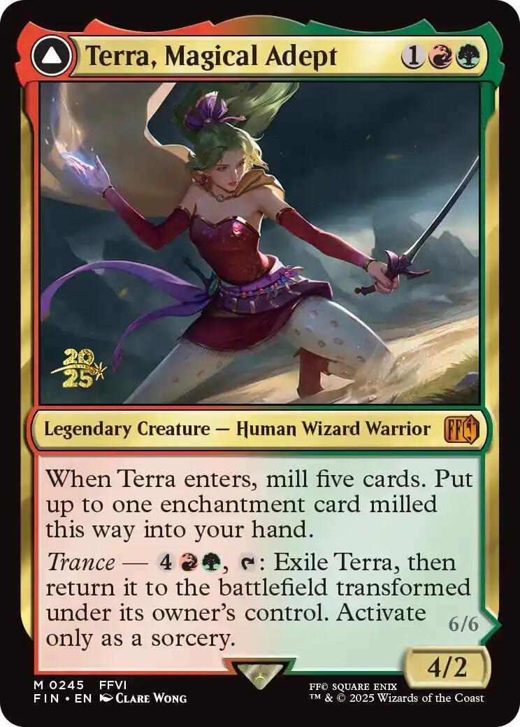 Terra, Magical Adept // Esper Terra [FINAL FANTASY Prerelease Promo] | Exor Games Truro