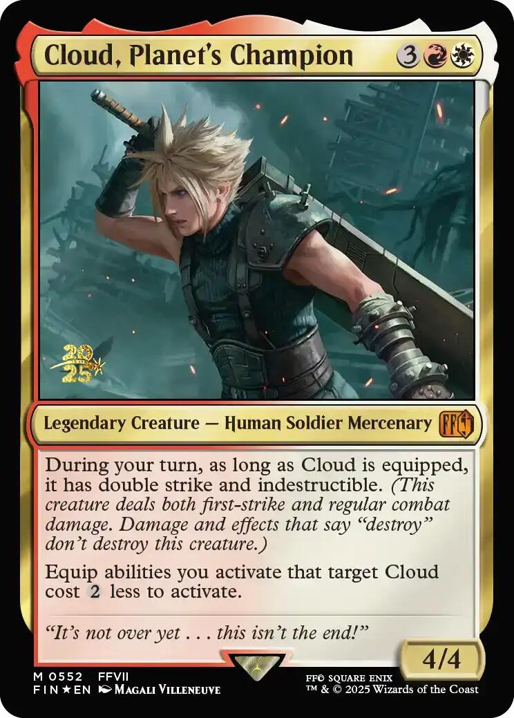 Cloud, Planet's Champion [FINAL FANTASY Prerelease Promo] | Exor Games Truro