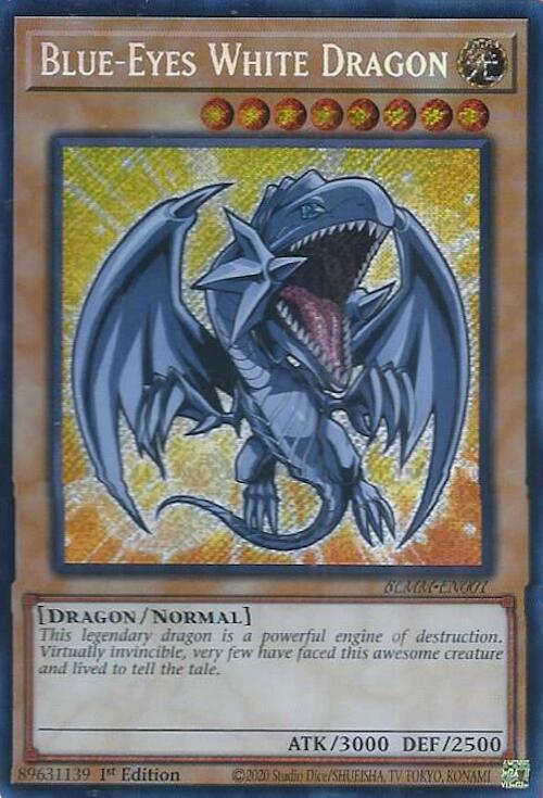 Blue-Eyes White Dragon [BLMM-EN001] Secret Rare | Exor Games Truro