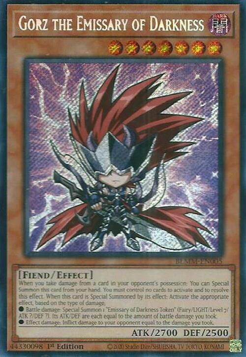 Gorz the Emissary of Darkness [BLMM-EN005] Secret Rare | Exor Games Truro