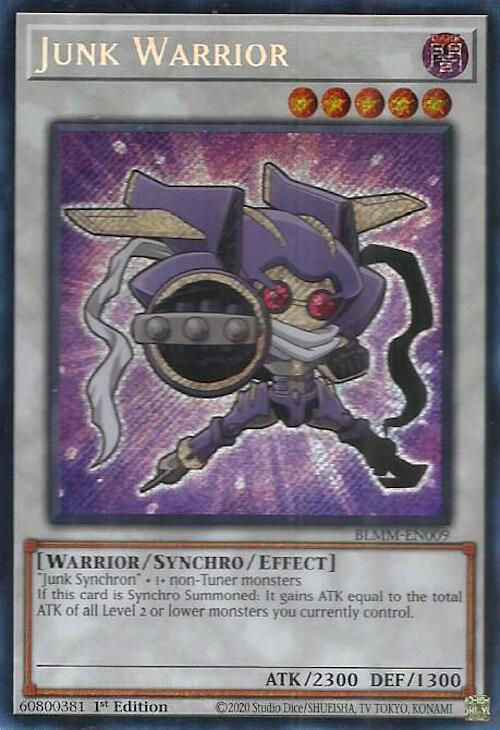 Junk Warrior [BLMM-EN009] Secret Rare | Exor Games Truro