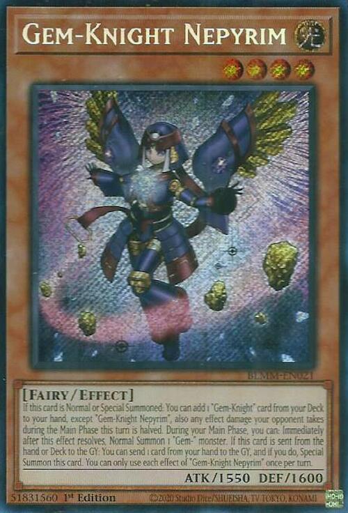 Gem-Knight Nepyrim [BLMM-EN021] Secret Rare | Exor Games Truro
