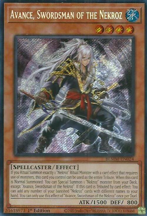 Avance, Swordsman of the Nekroz [BLMM-EN024] Secret Rare | Exor Games Truro
