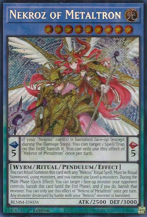 Nekroz of Metaltron [BLMM-EN026] Secret Rare | Exor Games Truro