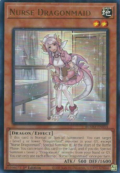 Nurse Dragonmaid [BLMM-EN054] Ultra Rare | Exor Games Truro