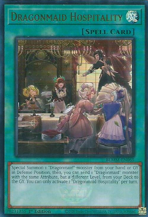Dragonmaid Hospitality [BLMM-EN065] Ultra Rare | Exor Games Truro