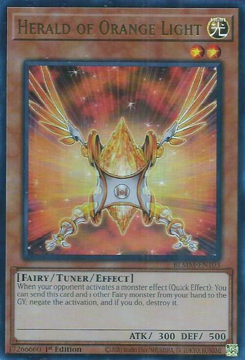Herald of Orange Light [BLMM-EN103] Ultra Rare | Exor Games Truro