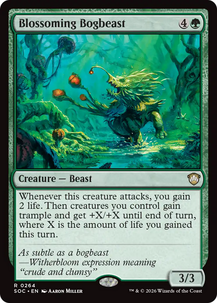 Blossoming Bogbeast [Secrets of Strixhaven Commander] | Exor Games Truro