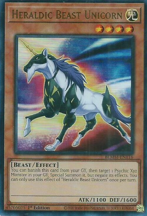 Heraldic Beast Unicorn [BLMM-EN116] Ultra Rare | Exor Games Truro