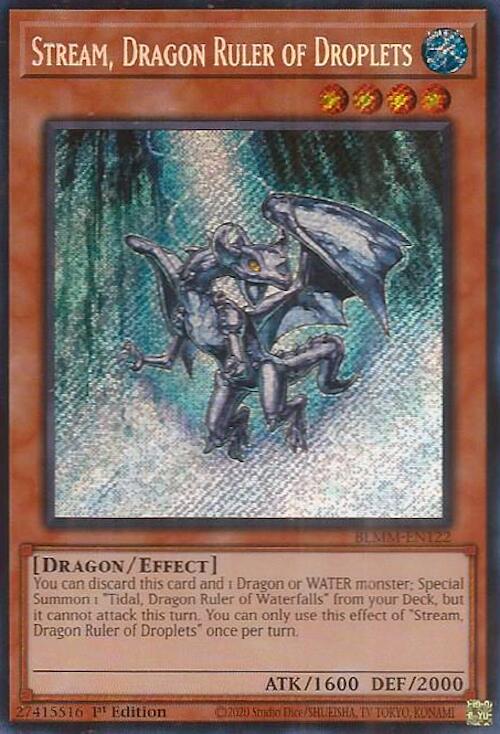 Stream, Dragon Ruler of Droplets [BLMM-EN122] Secret Rare | Exor Games Truro