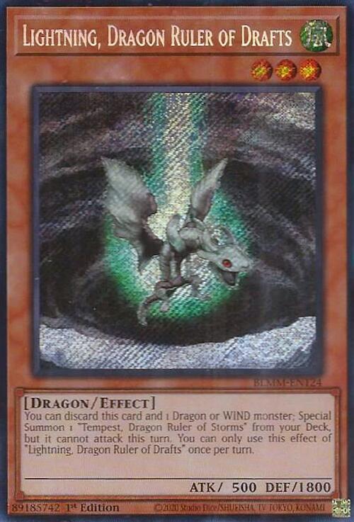 Lightning, Dragon Ruler of Drafts [BLMM-EN124] Secret Rare | Exor Games Truro