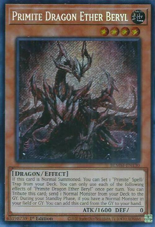 Primite Dragon Ether Beryl [BLMM-EN130] Secret Rare | Exor Games Truro