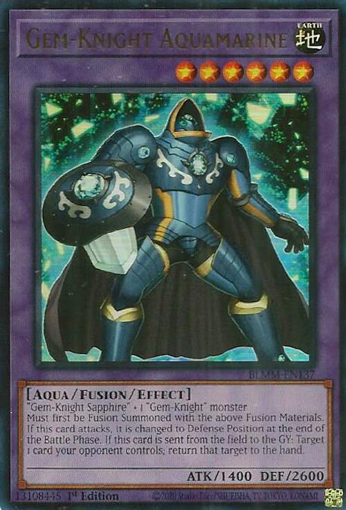 Gem-Knight Aquamarine [BLMM-EN137] Ultra Rare | Exor Games Truro