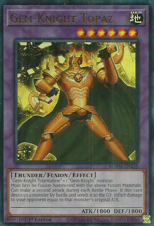 Gem-Knight Topaz [BLMM-EN138] Ultra Rare | Exor Games Truro