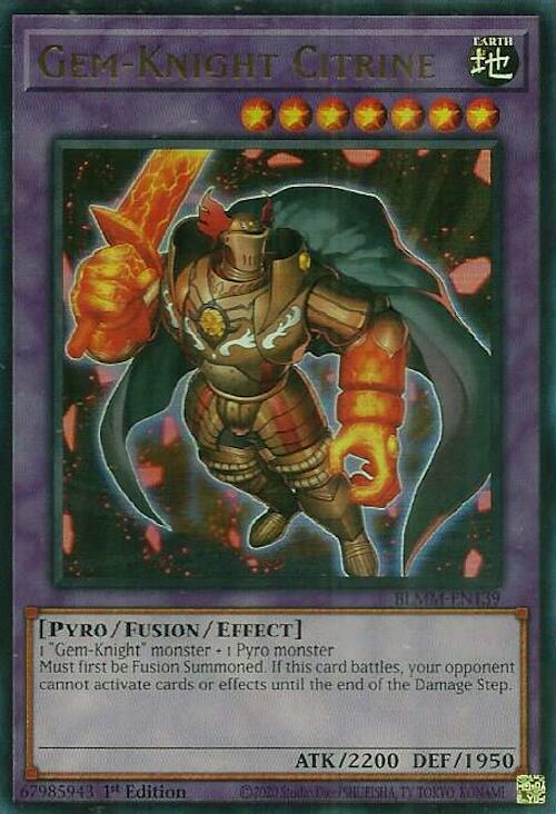Gem-Knight Citrine [BLMM-EN139] Ultra Rare | Exor Games Truro