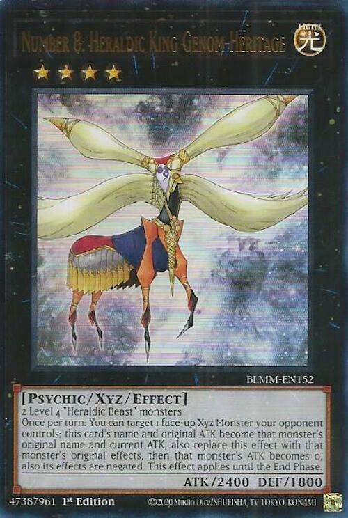 Number 8: Heraldic King Genom-Heritage [BLMM-EN152] Ultra Rare | Exor Games Truro