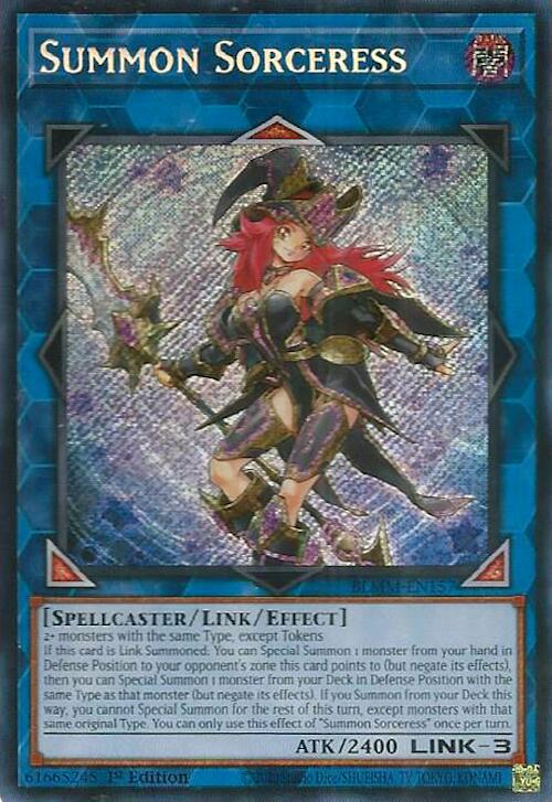Summon Sorceress [BLMM-EN157] Secret Rare | Exor Games Truro