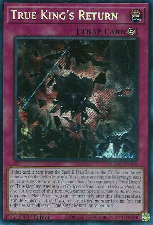 True King's Return [BLMM-EN176] Secret Rare | Exor Games Truro