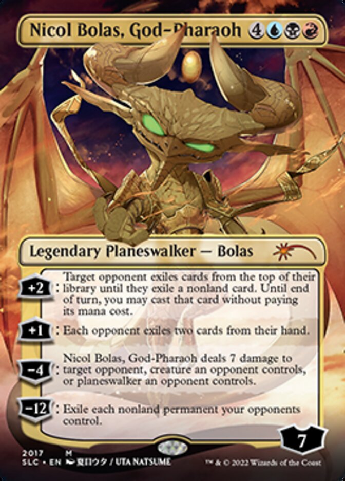 Nicol Bolas, God-Pharaoh (Borderless) [Secret Lair Countdown Kit] | Exor Games Truro