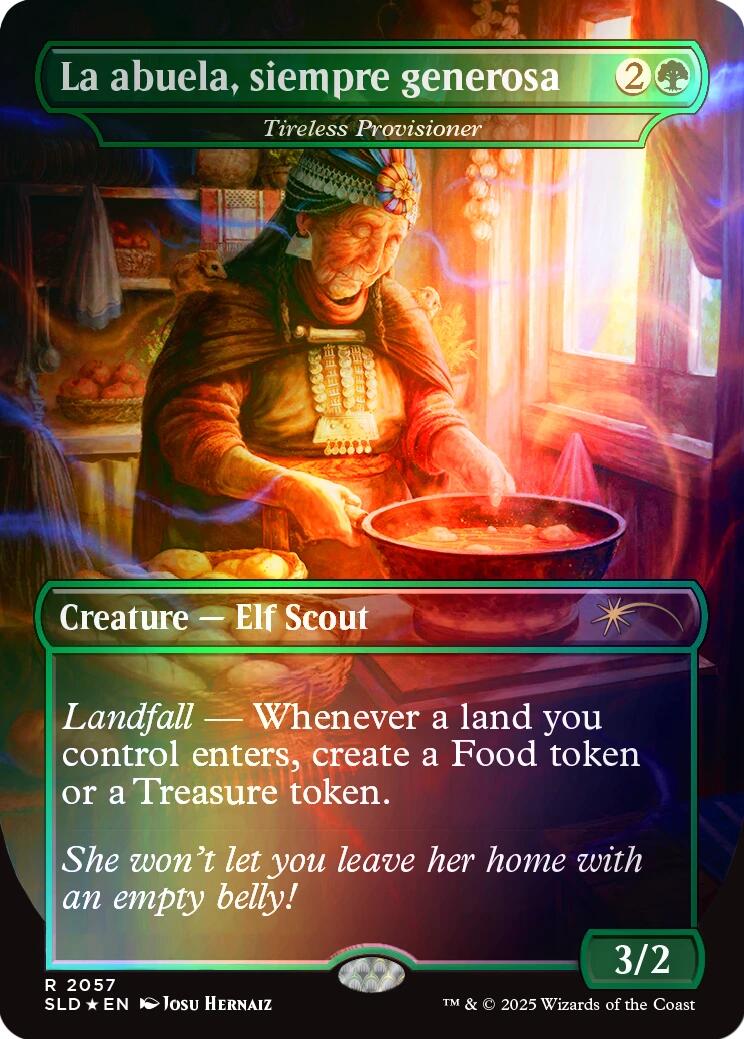 La abuela, siempre generosa - Tireless Provisioner (Rainbow Foil) [Secret Lair Drop Series] | Exor Games Truro