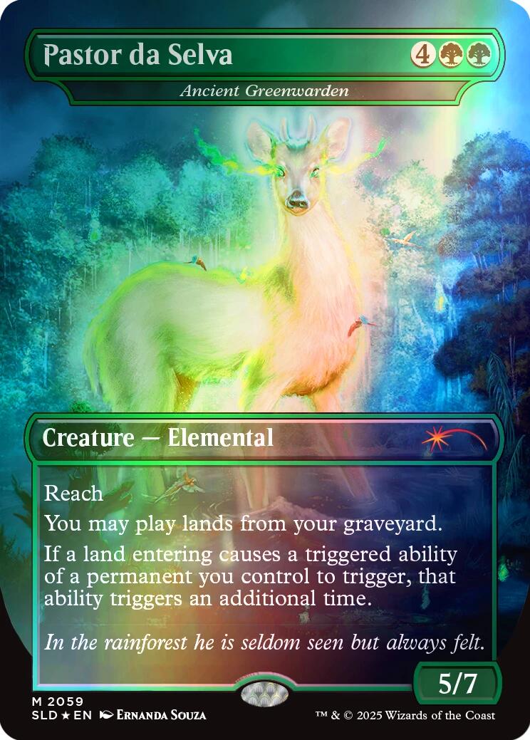 Pastor da Selva - Ancient Greenwarden (Rainbow Foil) [Secret Lair Drop Series] | Exor Games Truro
