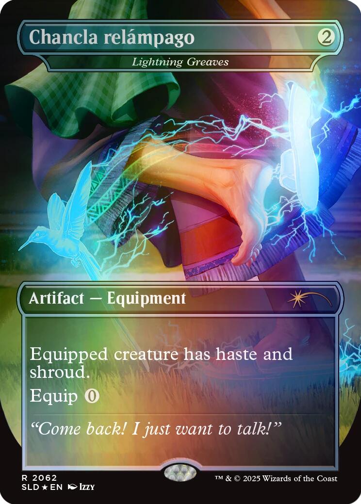 Chancla relampago - Lightning Greaves (Rainbow Foil) [Secret Lair Drop Series] | Exor Games Truro