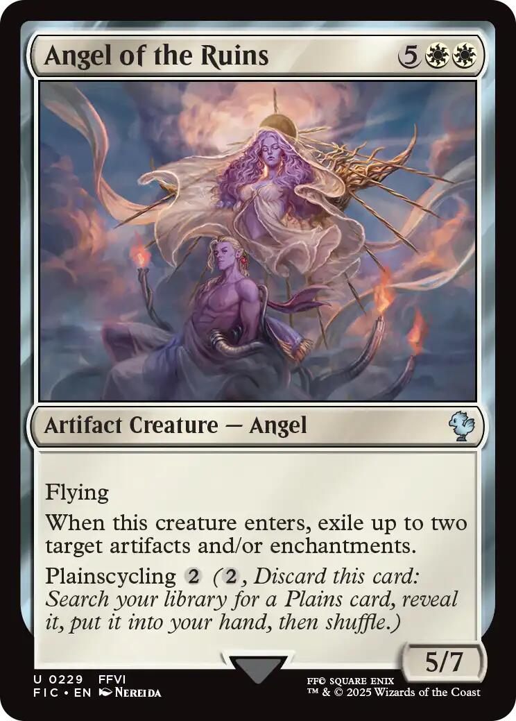 Angel of the Ruins (Surge Foil) [FINAL FANTASY Commander] | Exor Games Truro