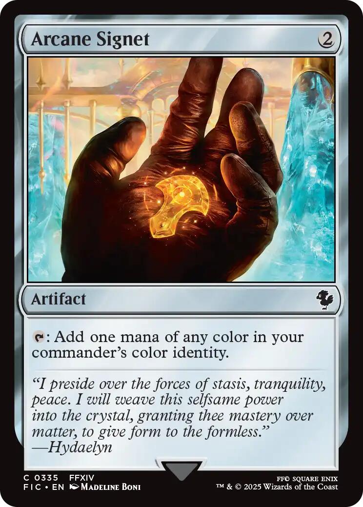 Arcane Signet (0335) (Surge Foil) [FINAL FANTASY Commander] | Exor Games Truro