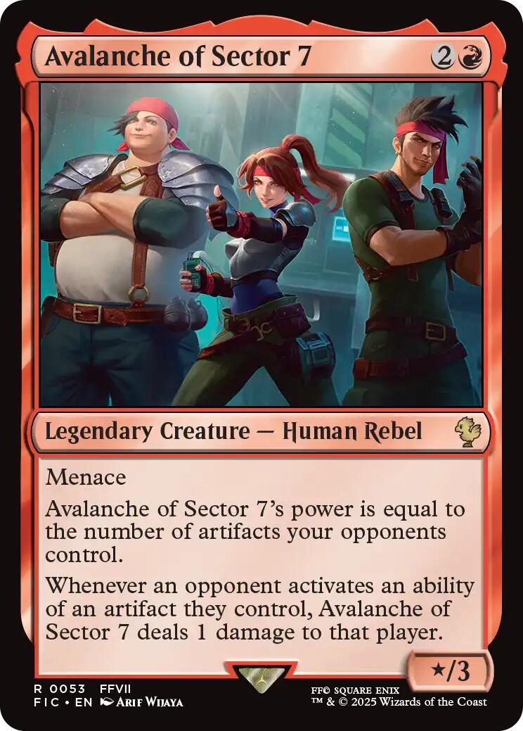 Avalanche of Sector 7 (Surge Foil) [FINAL FANTASY Commander] | Exor Games Truro