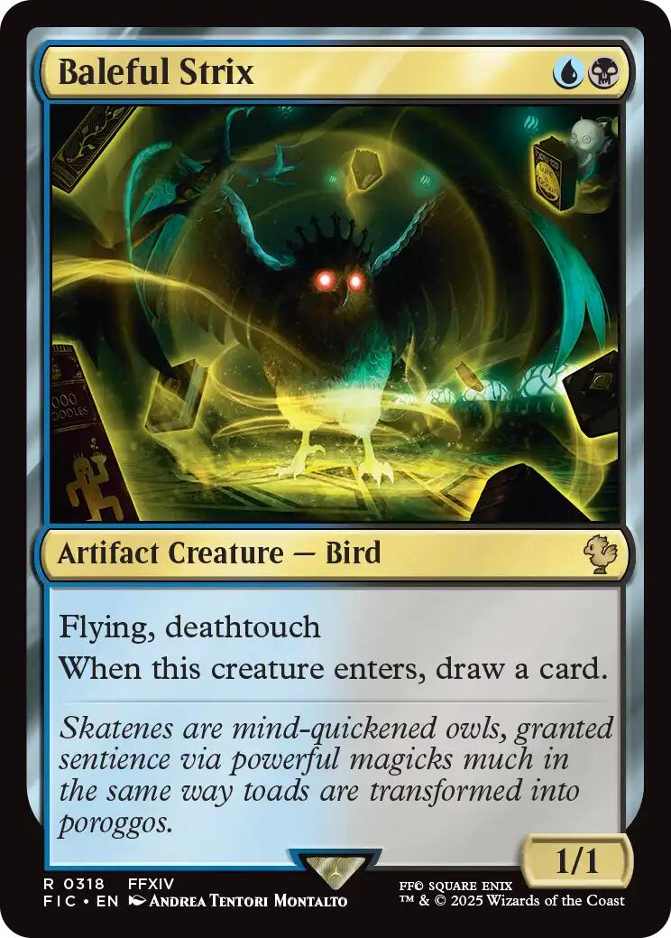Baleful Strix (Surge Foil) [FINAL FANTASY Commander] | Exor Games Truro