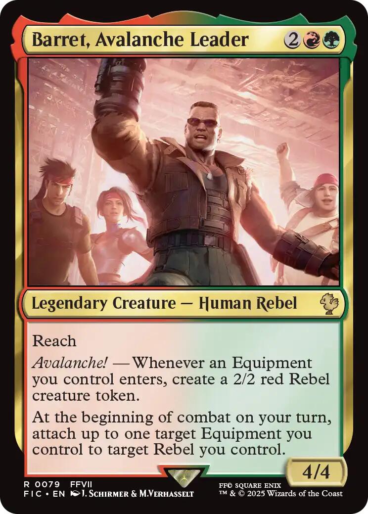 Barret, Avalanche Leader (Surge Foil) [FINAL FANTASY Commander] | Exor Games Truro
