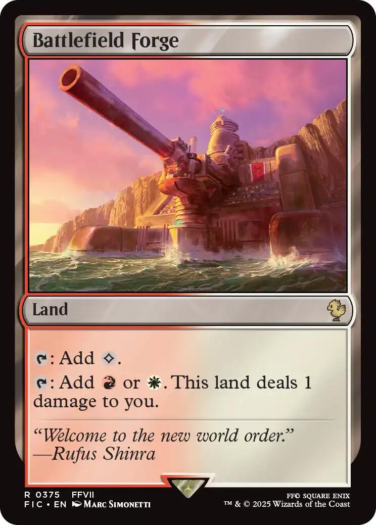 Battlefield Forge (Surge Foil) [FINAL FANTASY Commander] | Exor Games Truro