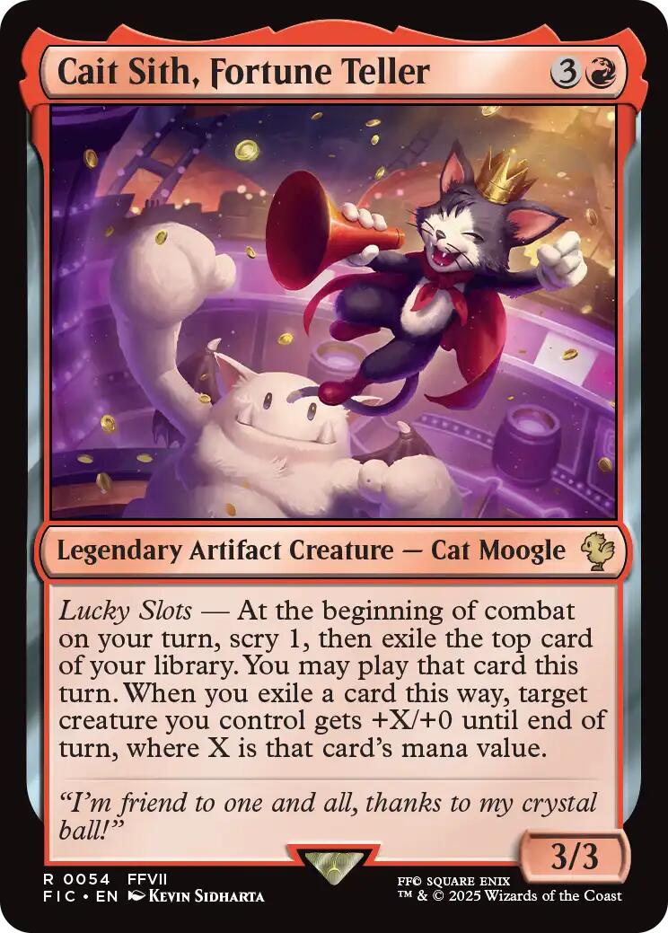 Cait Sith, Fortune Teller (Surge Foil) [FINAL FANTASY Commander] | Exor Games Truro